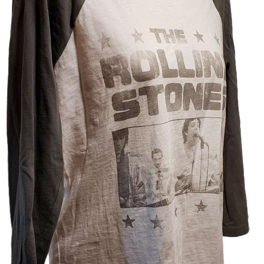 Lucky Brand Rolling Stones Raglan Sleeve T-Shirt Sz. Small - Picture 2 of 5